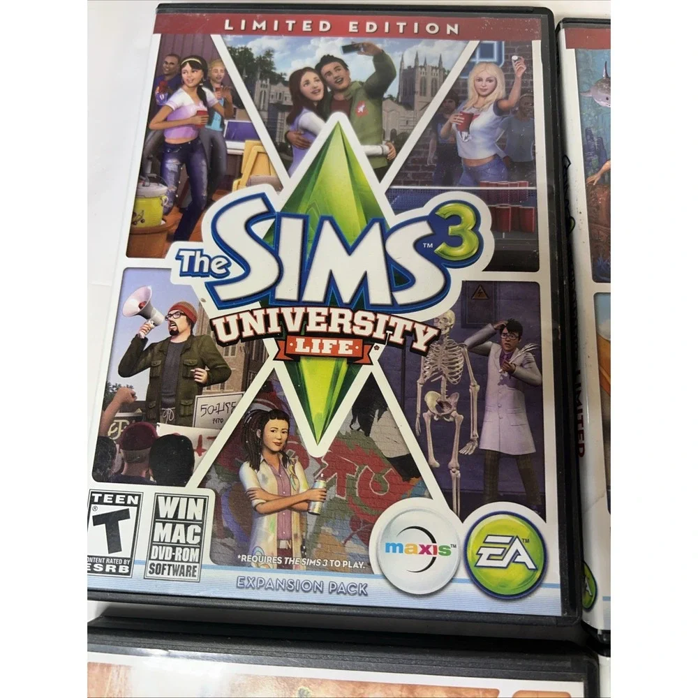 Lot Of 7 The Sims 3 Pc Cd ROM Computer Games